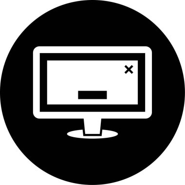 vektör lcd simgesi illüstrasyonu