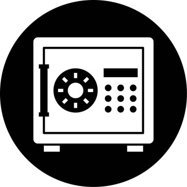 Modern güvenlik simgesinin vektör illüstrasyonu