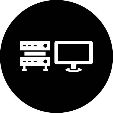 vektör lcd simgesi illüstrasyonu