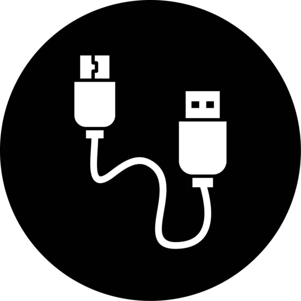 Usb Flash Drive Icono Ilustración Vectorial — Vector de stock
