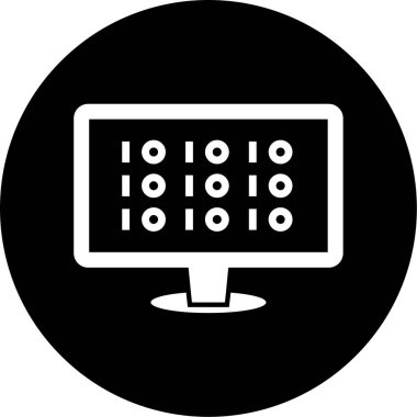 vektör lcd simgesi illüstrasyonu