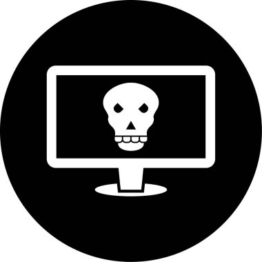 Bilgisayar simgesinin vektör illüstrasyonu