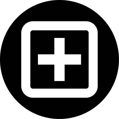 ekle. Web simgesi basit illüstrasyon