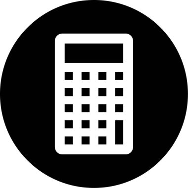 hesap makinesi simgesi, vektör illüstrasyonu