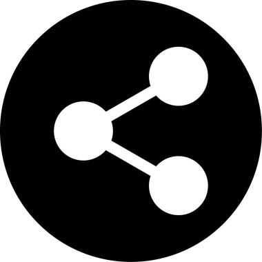 Paylaş. Web simgesi basit illüstrasyon