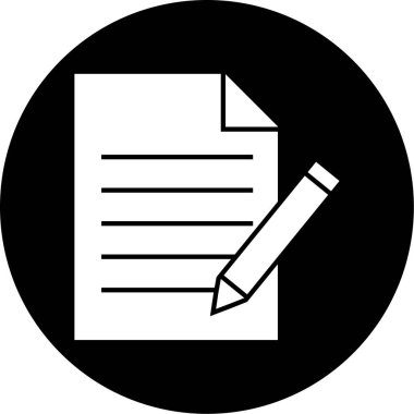 Belge simgesinin vektör illüstrasyonu