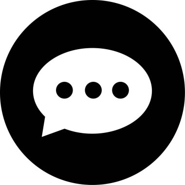 Konuş. Web simgesi basit illüstrasyon