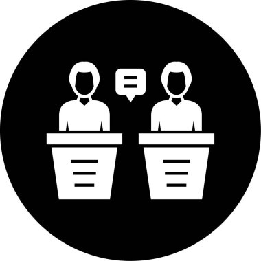 iş insanları simgesi, vektör illüstrasyonu