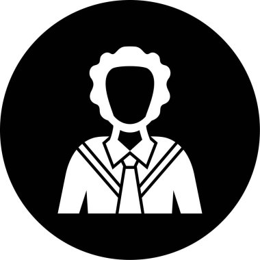 iş adamı simgesi vektör illüstrasyonu