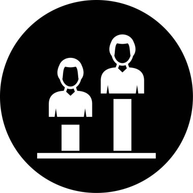 İş ve finans simgesinin vektör illüstrasyonu