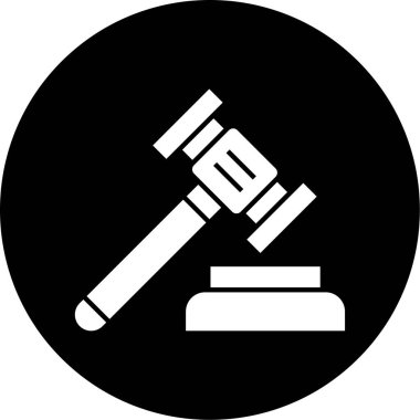 kanun simgesi vektör illüstrasyonu