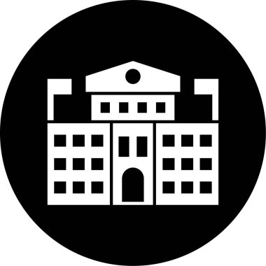 Modern yapı simgesinin vektör illüstrasyonu