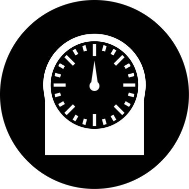 Saat simgesinin vektör illüstrasyonu