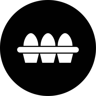 Yumurta. Web simgesi basit illüstrasyon