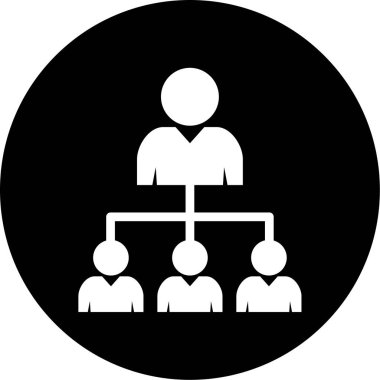 İş insanları simgesinin vektör illüstrasyonu