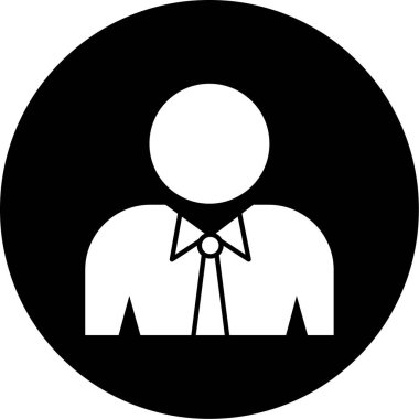 İş adamı simgesi, vektör illüstrasyonu