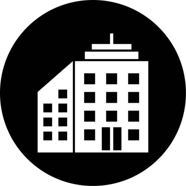 Modern yapı simgesinin vektör illüstrasyonu