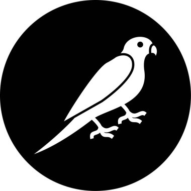 kuş simgesi vektör illüstrasyonu