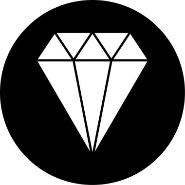 Elmas simgesi vektör illüstrasyonu