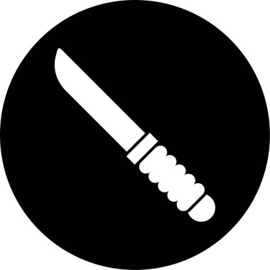 Bıçak. Web simgesi basit illüstrasyon