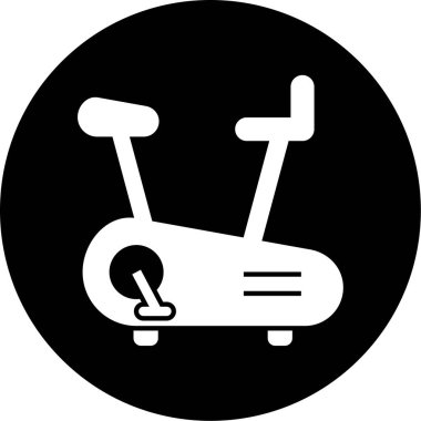 Bir bisiklet simgesinin vektör illüstrasyonu