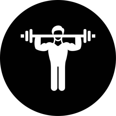 Fitness simgesinin vektör illüstrasyonu