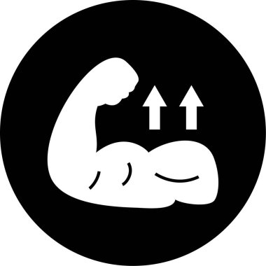 Bir fitness simgesinin vektör illüstrasyonu