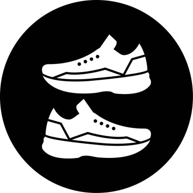 Ayakkabı. Web simgesi basit illüstrasyon