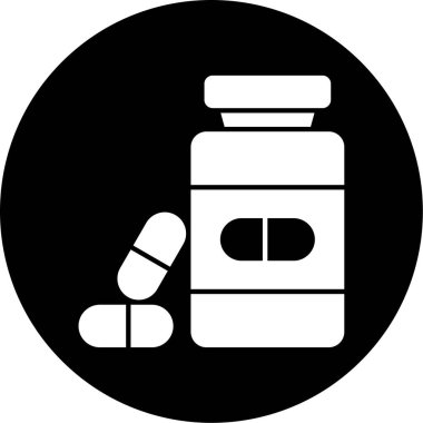 İlaç simgesinin vektör illüstrasyonu