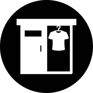 Bir çamaşır simgesinin vektör illüstrasyonu