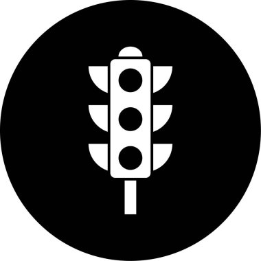 Trafik ışıkları simgesi, vektör çizimi