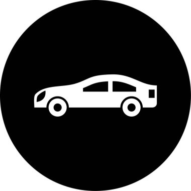 - Araba. Web simgesi basit illüstrasyon