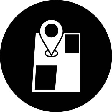 Konum simgesinin vektör illüstrasyonu