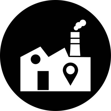 Modern yapı simgesinin vektör illüstrasyonu