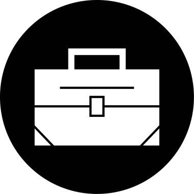 Evrak çantası simgesinin vektör illüstrasyonu