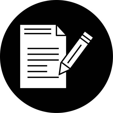 Belge simgesinin vektör illüstrasyonu