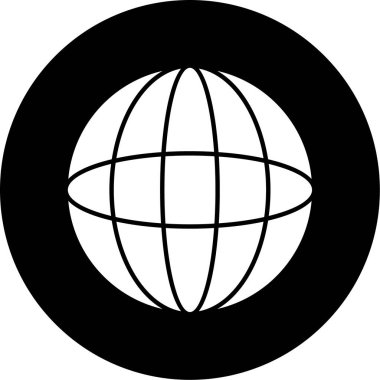 Dünya simgesinin vektör illüstrasyonu