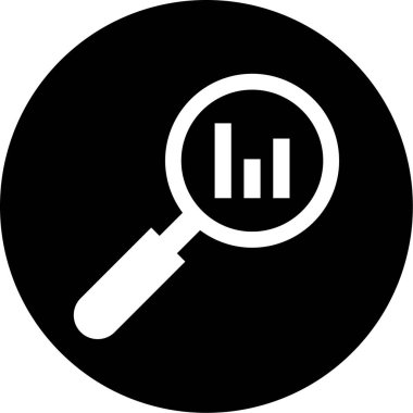 Arama simgesi vektör illüstrasyonu