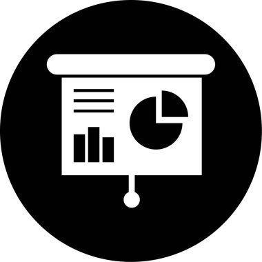 Kişisel ve ticari kullanım için iş sunum simgesi...