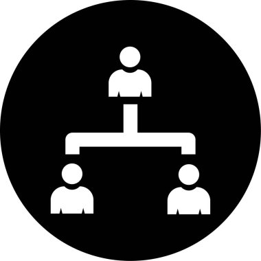 İş insanları simgesinin vektör illüstrasyonu