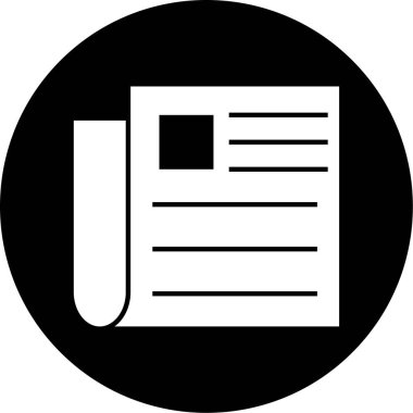 Belge. Web simgesi basit illüstrasyon