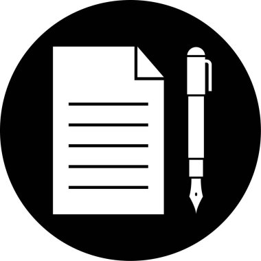 Belge simgesinin vektör illüstrasyonu