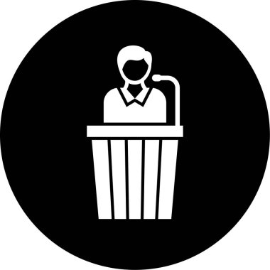 İş adamı simgesinin vektör illüstrasyonu