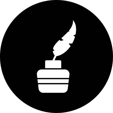 Tüy. Web simgesi basit illüstrasyon