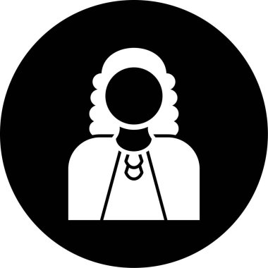 Kadın simgesinin vektör illüstrasyonu