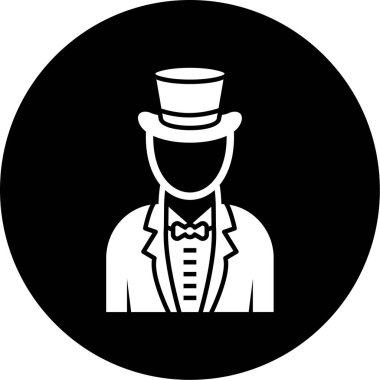 Takım elbiseli bir adamın vektör çizimi