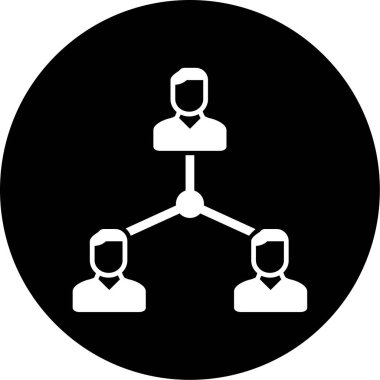 iş yönetimi simgesi, vektör illüstrasyonu