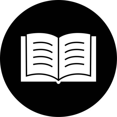 kitap simgesi, vektör illüstrasyonu