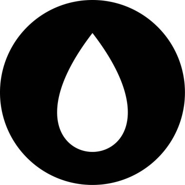 Su bırakma simgesinin vektör illüstrasyonu