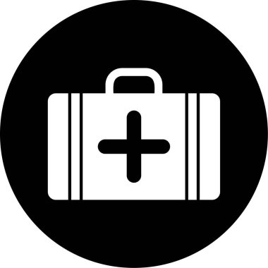 Modern hastane simgesinin vektör illüstrasyonu